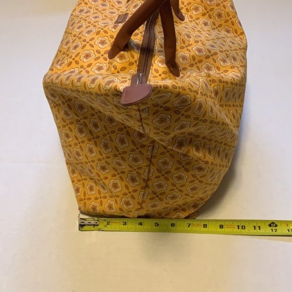 Longaberger Yellow and Brown Travel Bag Set - Picture 9 of 9